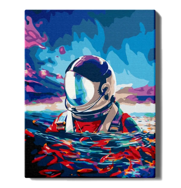 maalimine numbrite jargi astronaut maalihobi