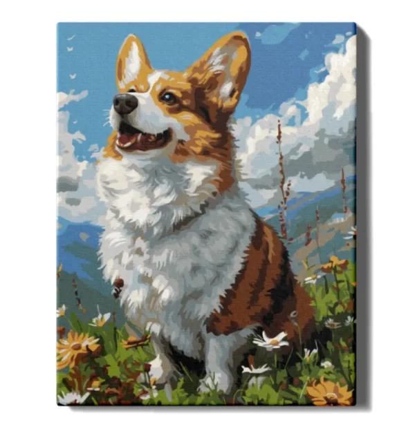 maalimine numbrite jargi corgi maalihobi