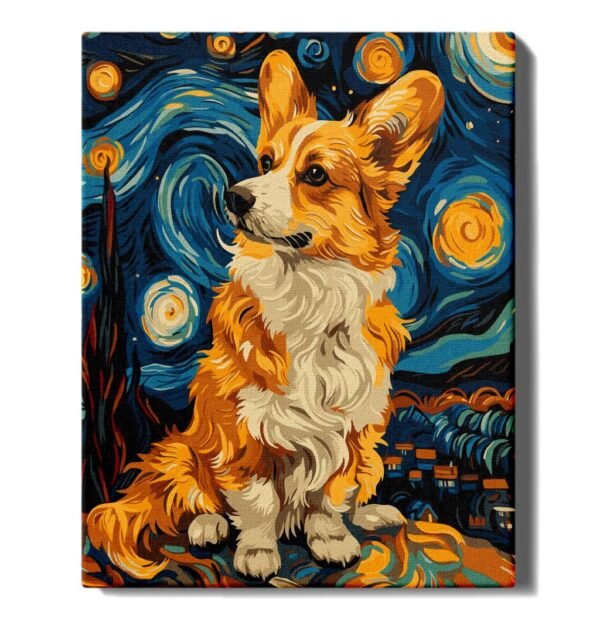 maalimine numbrite jargi corgi oosel maalihobi