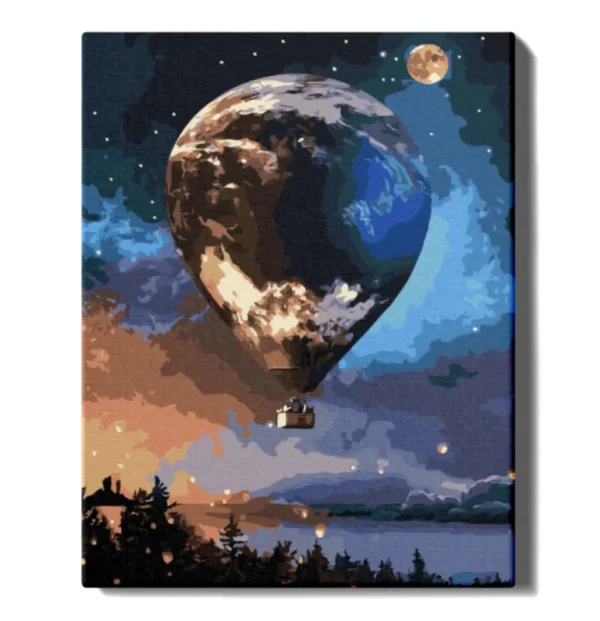 maalimine numbrite jargi kosmoseballoon maalihobi