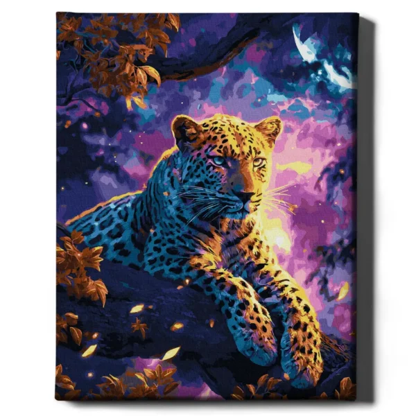 maalimine numbrite jargi leopard kuu all maalihobi