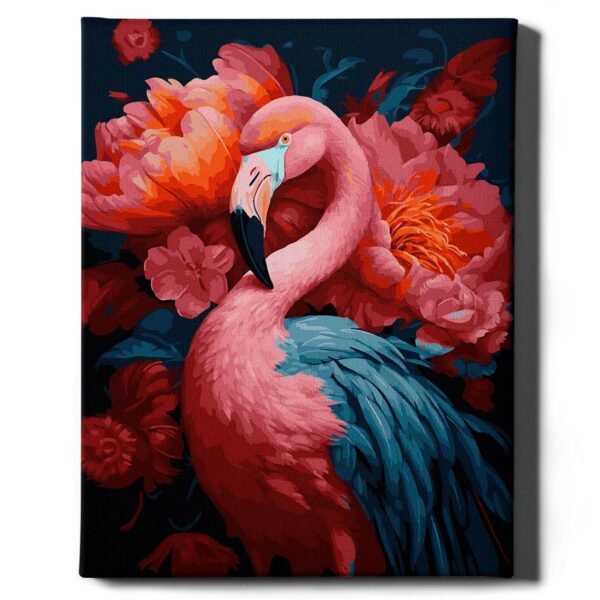 maalimine numbrite jargi roosa flamingo maalihobi