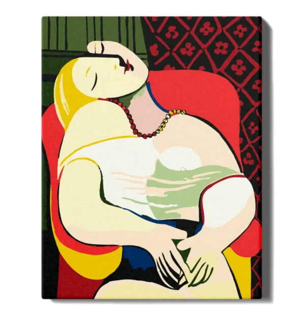maalimine numbrite jargi unistus. picasso maalihobi